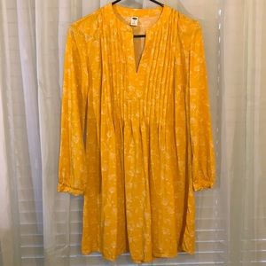 Yellow Old Navy long sleeve tunic dress